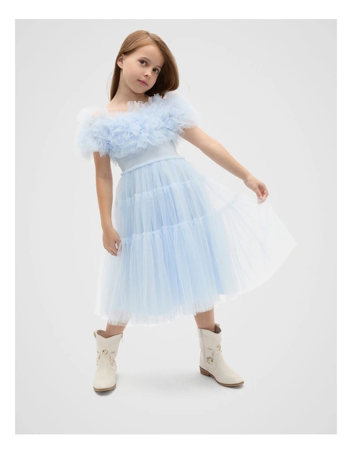 Tulle Dress in Ice Blue image 1