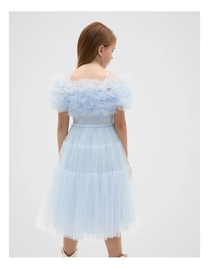 Tulle Dress in Ice Blue image 2