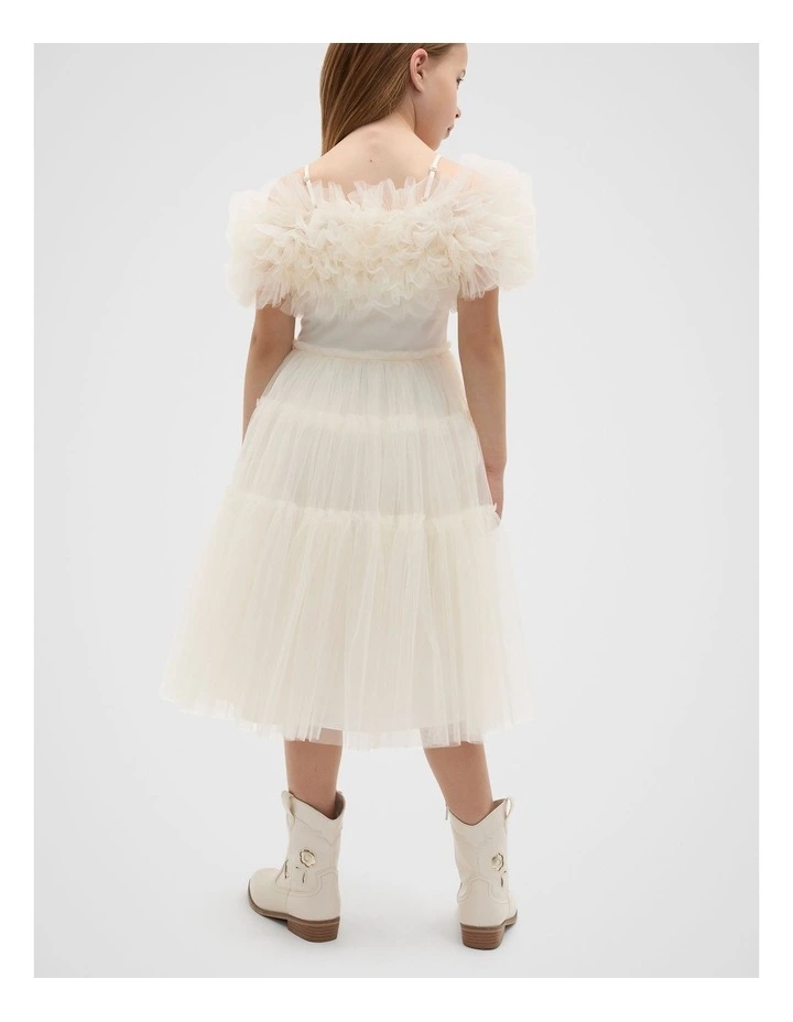 Tulle Dress in Classic Cream image 2