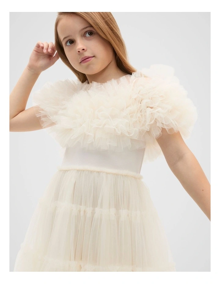 Tulle Dress in Classic Cream image 3