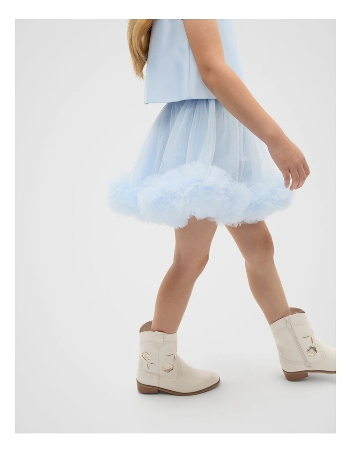 Tulle Skirt in Ice Blue image 1