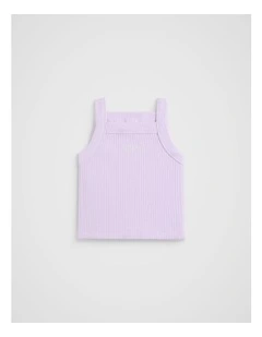 Core Logo Rib Tank in Lavender