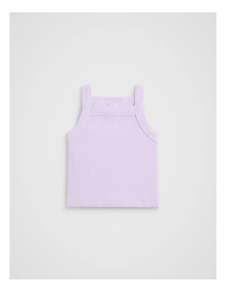 Core Logo Rib Tank in Lavender image 1