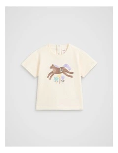Pony Tee in Vintage Cream