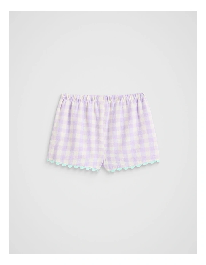 Spliced Gingham Shorts in Multi image 2
