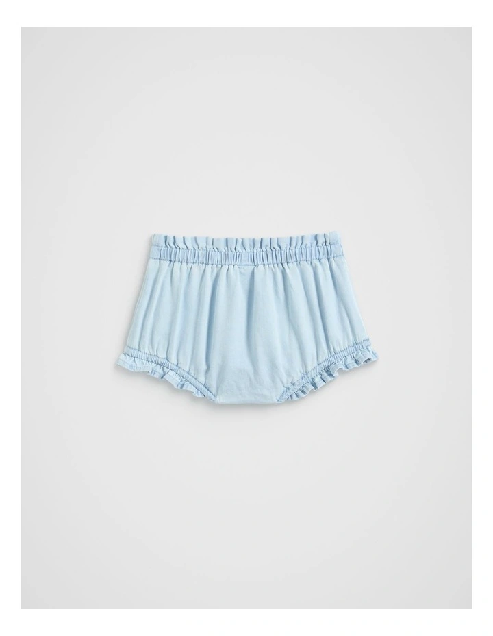 Scallop Pocket Bloomer in Powder Blue Wash image 2