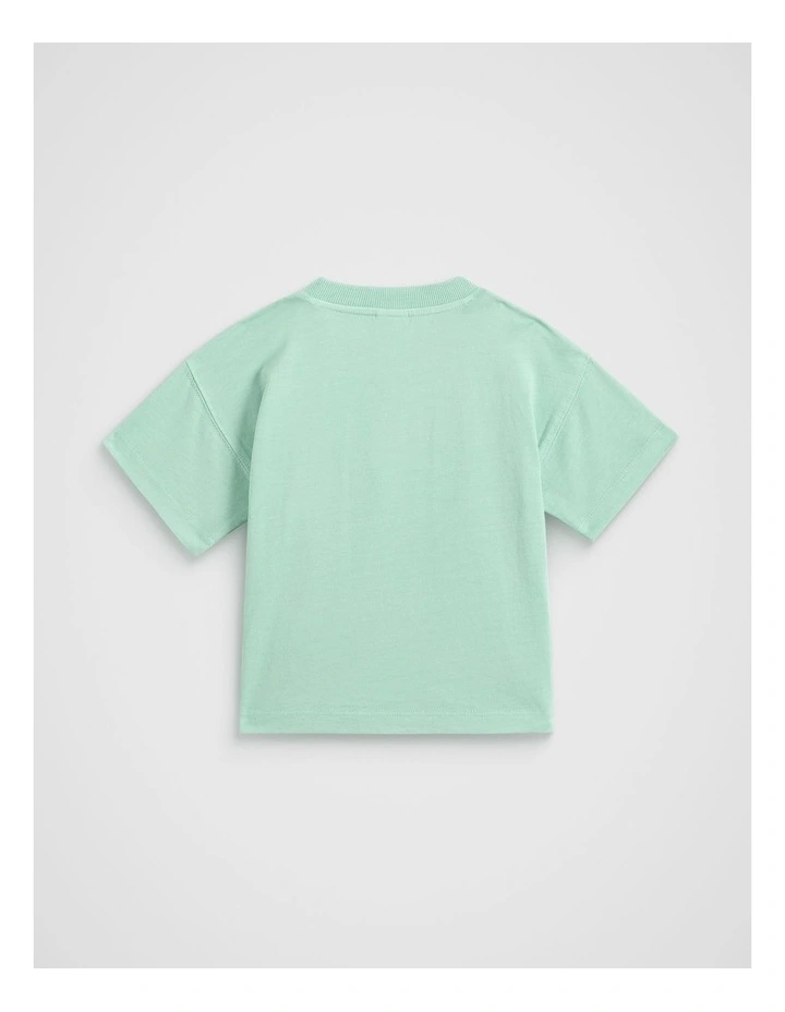 Howdy Tee in Dark Mint image 2