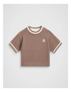 Relaxed Knit Tee in Mousse