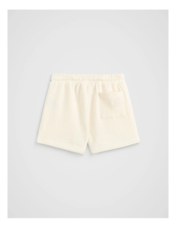 Textured Short in Vintage Cream image 2