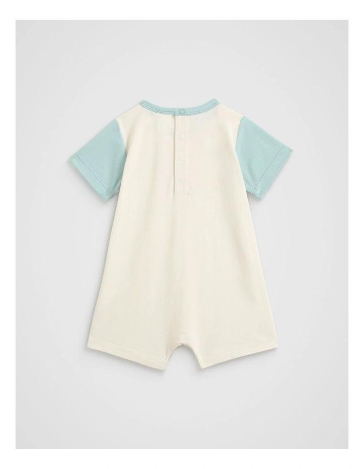 Sunny Tee Romper in Buttermilk image 2