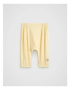 Gingham Pull On Pant in Daisy