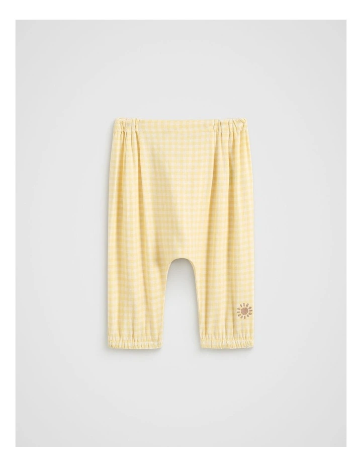 Gingham Pull On Pant in Daisy image 1