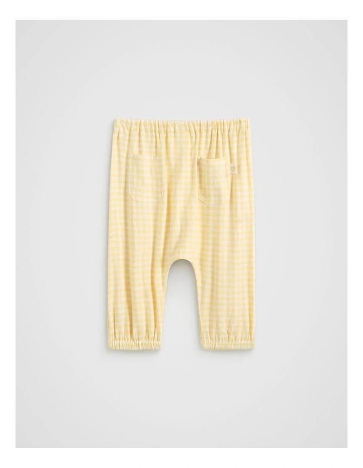 Gingham Pull On Pant in Daisy image 2
