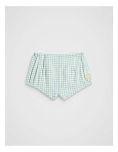 Gingham Bloomer in Seaspray
