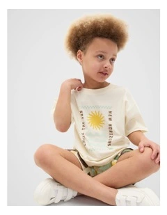 Relaxed Placement Tee in Vintage Cream