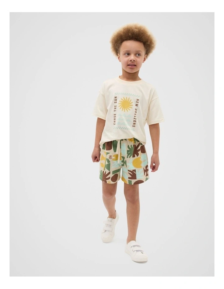 Relaxed Placement Tee in Vintage Cream image 3