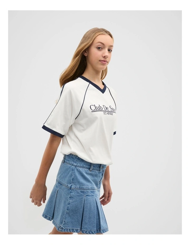 Club De Sport Tee in White image 3