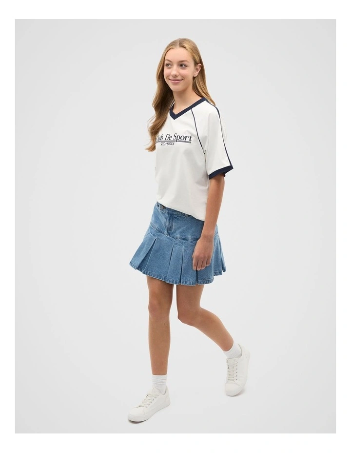 Club De Sport Tee in White image 4