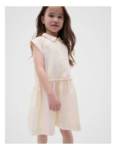 Stripe Dress in Lemongrass