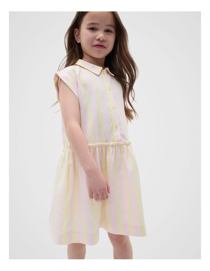 Stripe Dress in Lemongrass image 1