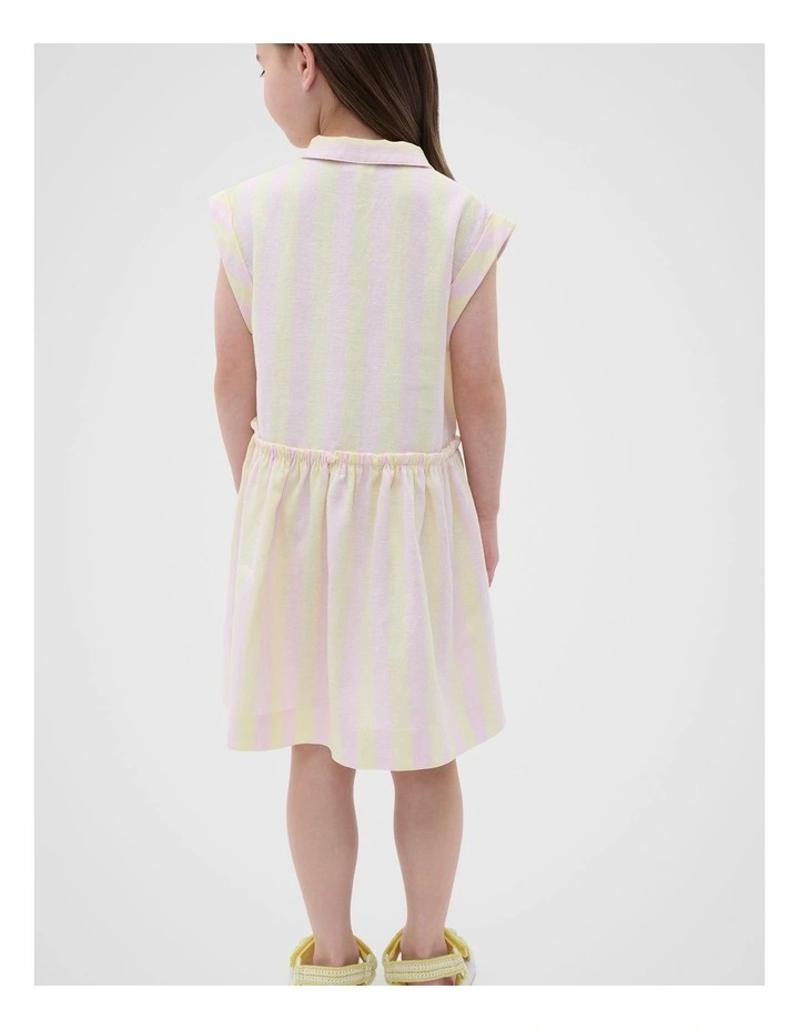 Stripe Dress in Lemongrass image 2