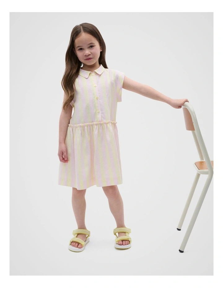 Stripe Dress in Lemongrass image 3