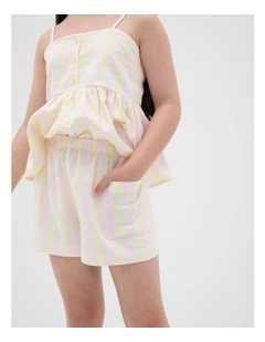 Stripe Short in Lemongrass