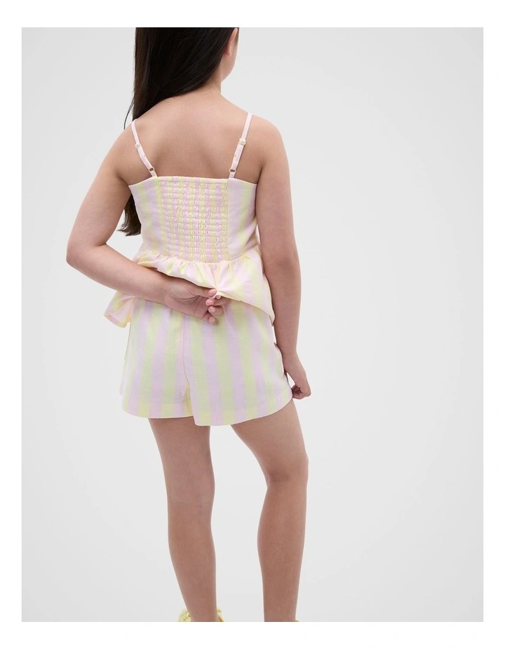 Stripe Short in Lemongrass image 2