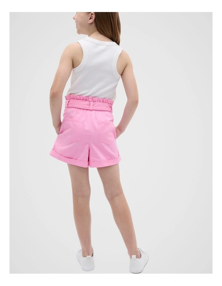 Paperbag Shorts in Candy Pink image 2