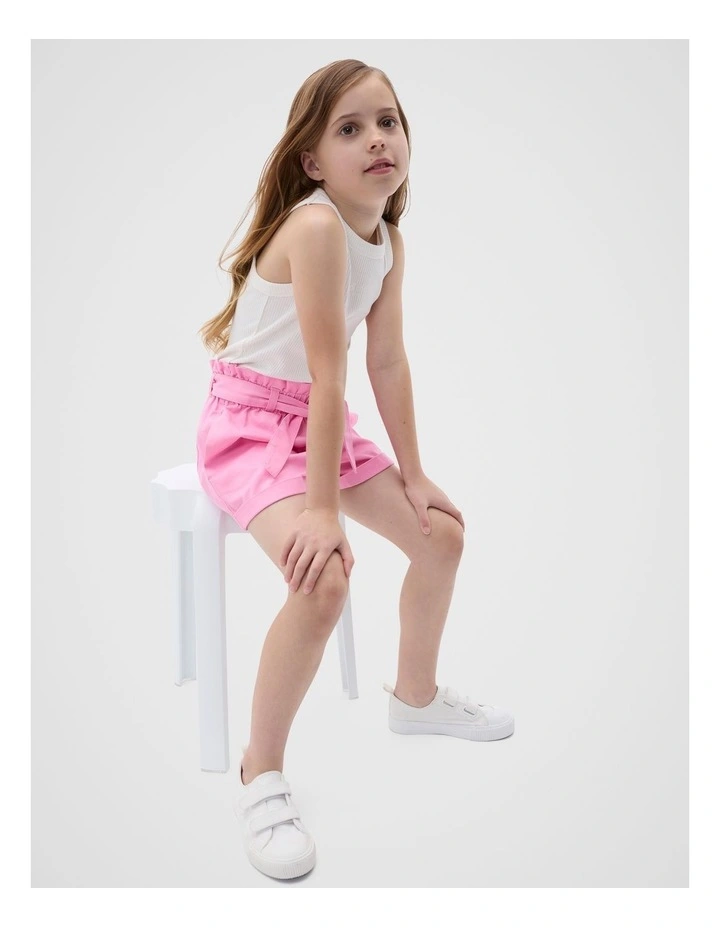Paperbag Shorts in Candy Pink image 3