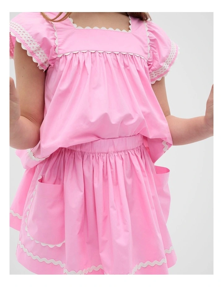 Ric Rac Skirt in Candy Pink image 1