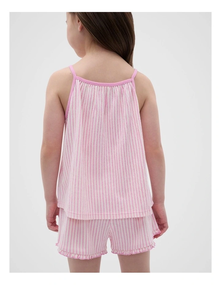 Stripe Cami Pyjama in Candy Pink image 2