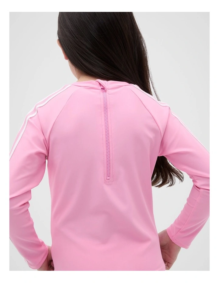 Logo Rashsuit Set in Candy Pink image 2