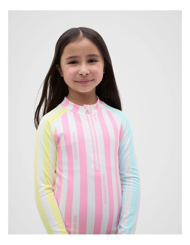 Stripe Rashsuit in Multi image 3