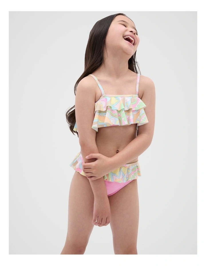 Paisley Ruffle Bikini in Multi image 3