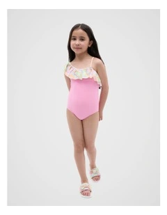 Ruffle Bather in Candy Pink