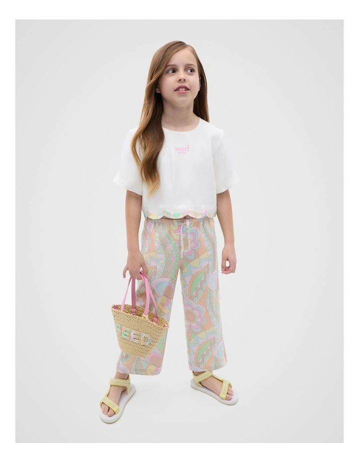 Scallop Spliced Top in Canvas image 3