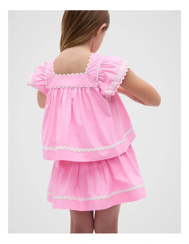 Ric Rac Top in Candy Pink image 2