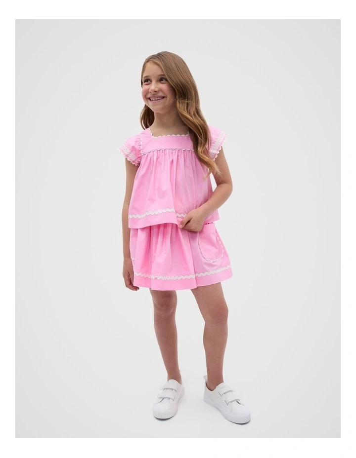 Ric Rac Top in Candy Pink image 3