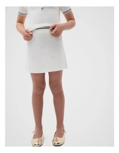 Boucle Heart Skirt in Classic Cream