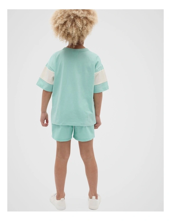 Core Relaxed Logo Tee in Blue image 2