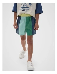 Colourblock Shorts in Multi