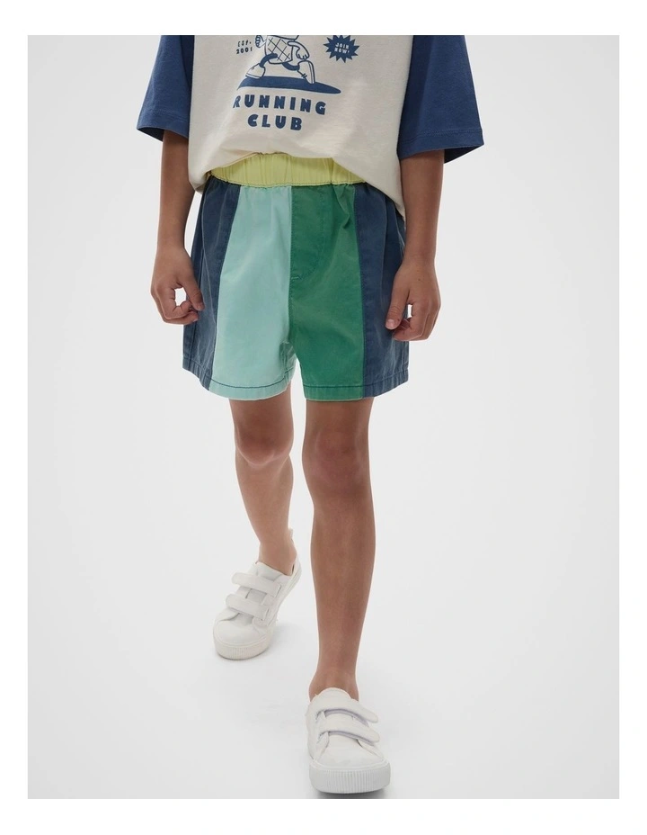 Colourblock Shorts in Multi image 1