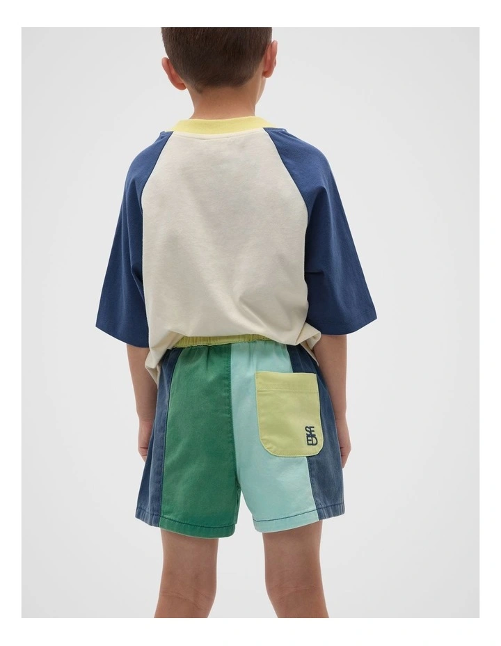 Colourblock Shorts in Multi image 2