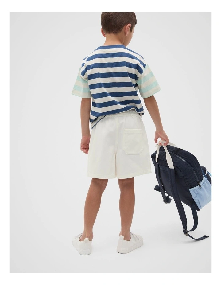 Everyday Denim Shorts in Cream image 2