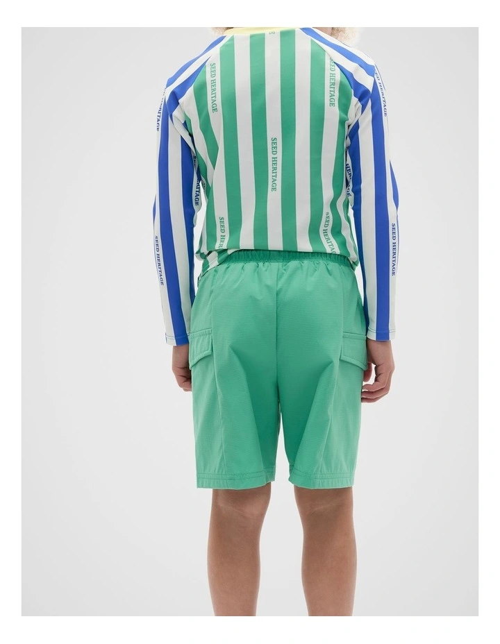 Textured Boardshort in Green image 2