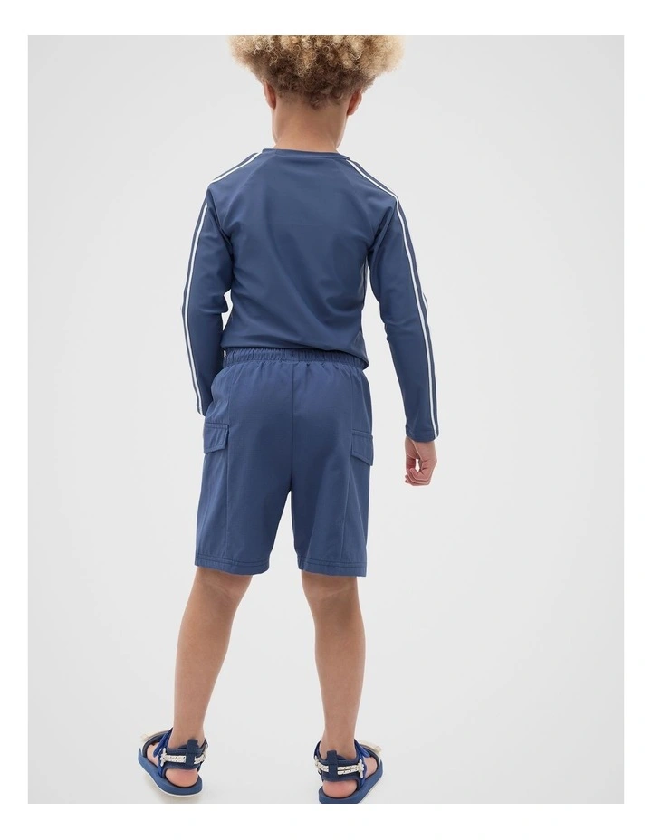 Textured Boardshort in Blue image 2