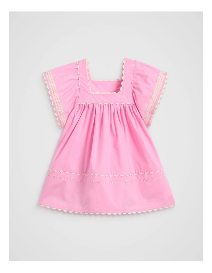 Ric Rac Dress in Pink image 2