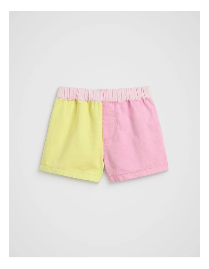 Colourblock Logo Short in Multi image 1