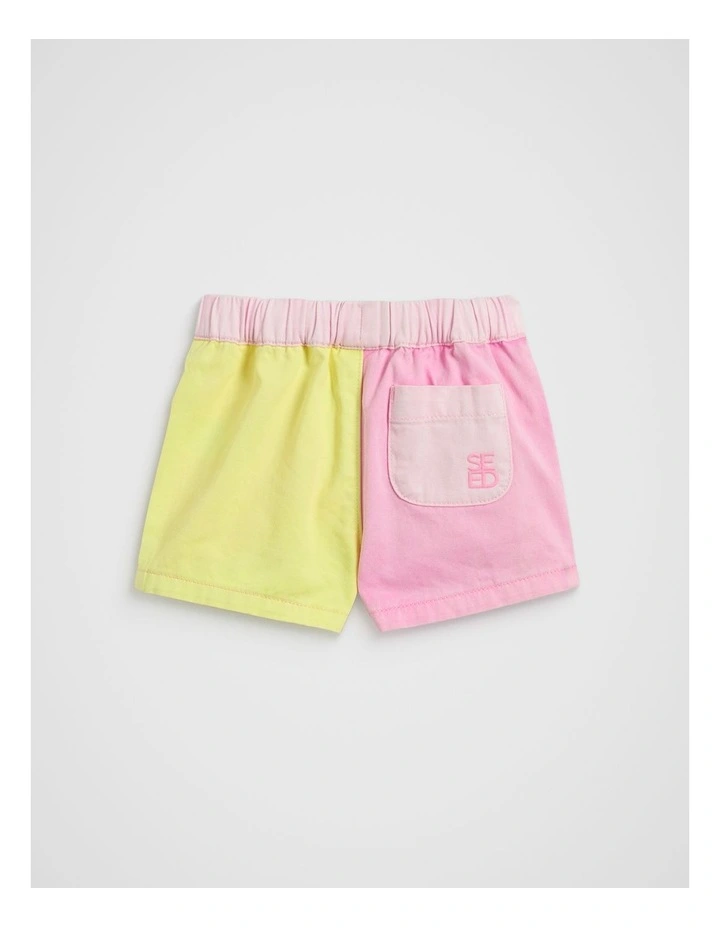 Colourblock Logo Short in Multi image 2